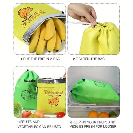 Aluminum Foil Fruit  & Vegetable Bag