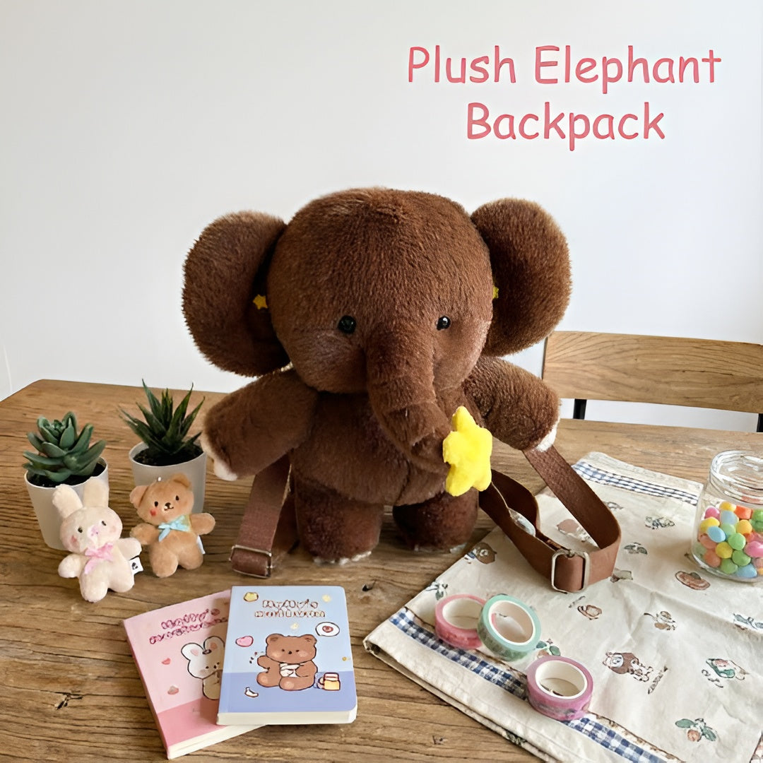 Plush Elephant Backpack – Vensaa