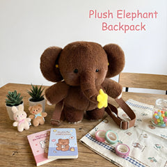 Plush Elephant Backpack