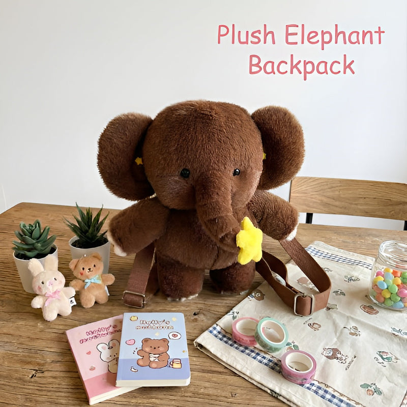 Plush Elephant Backpack