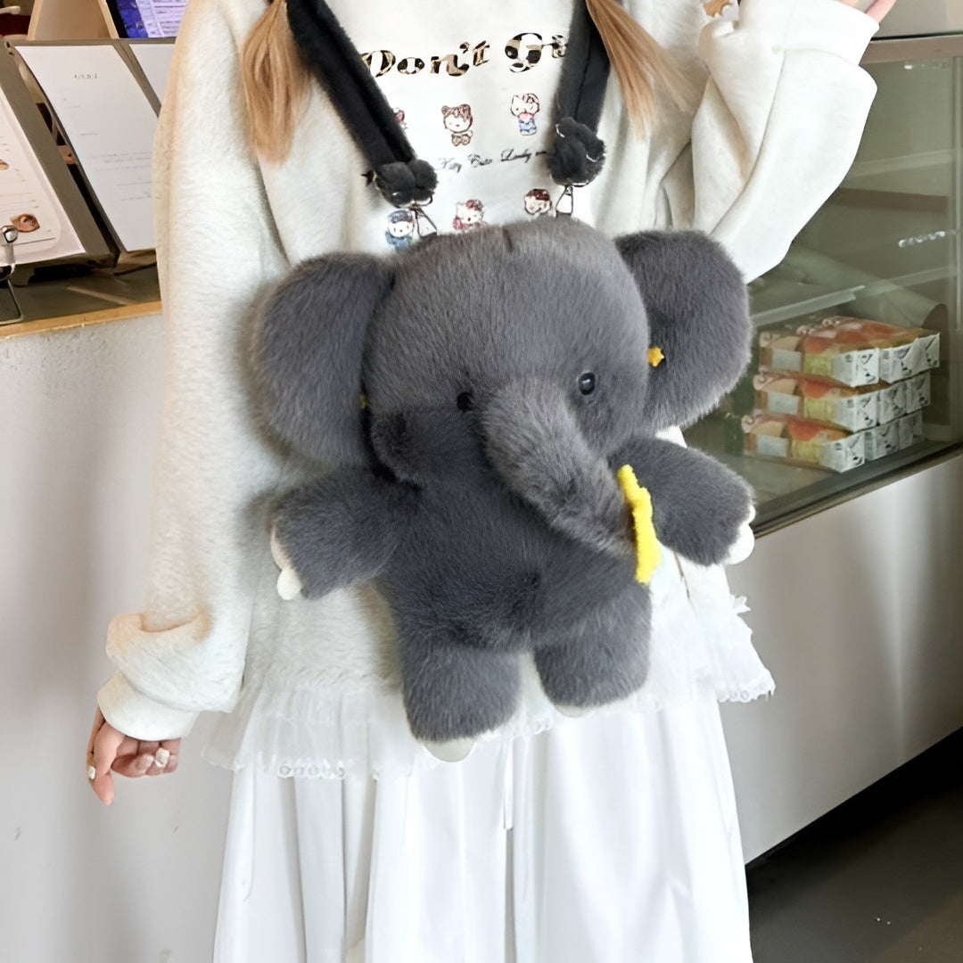 Plush Elephant Backpack – Vensaa