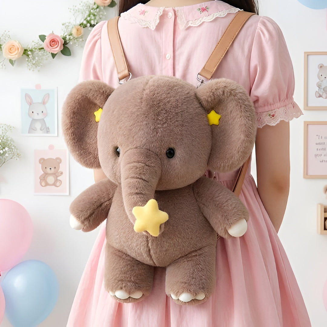 Plush Elephant Backpack – Vensaa