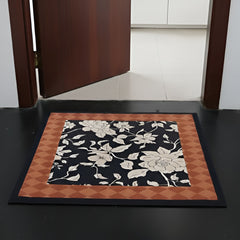 Elegant Floral Door Mat