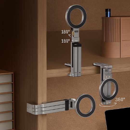 Foldable Magnetic Phone Holder – Works Across Daily Setups