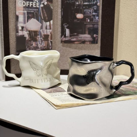 Luxury Butterfly Ceramic Cup