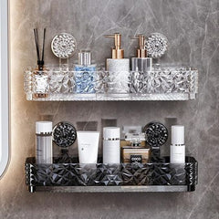 Crystal Glass Bathroom Organizer