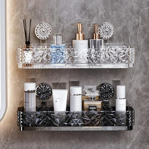 Crystal Glass Bathroom Organizer