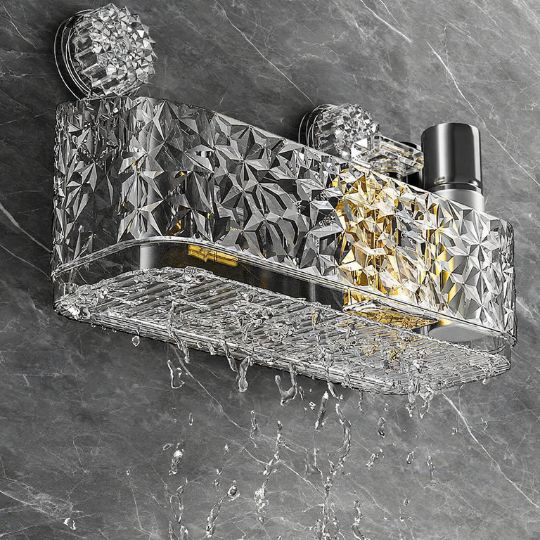 Crystal Glass Bathroom Organizer