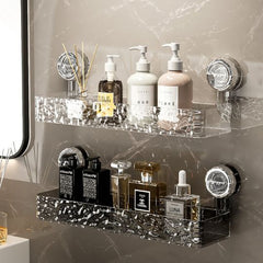 Crystal Glass Bathroom Organizer