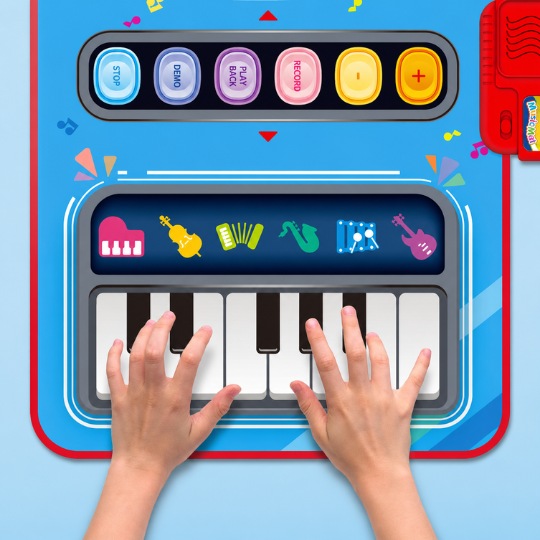 2-in-1 Kids Piano and Drum Play Mat – Portable &amp; Easy to Use