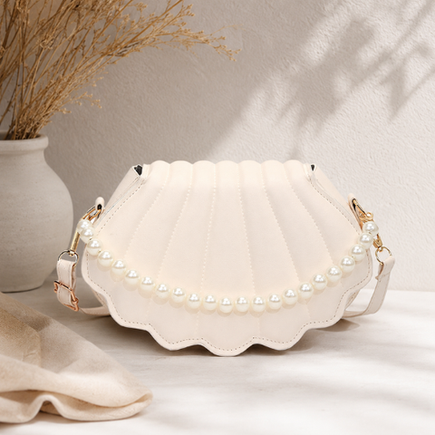 Seashell Pearl Crossbody Bag
