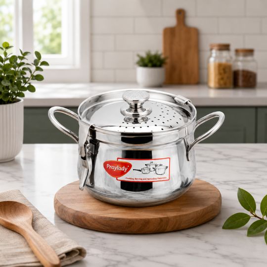 Stainless Steel Strainer Pot with Lock