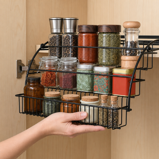 Pull-Out Cabinet Spice Rack