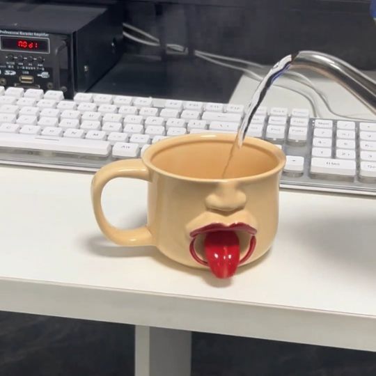 Ceramic Tongue Sticking Out Mug