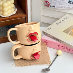 Ceramic Tongue Sticking Out Mug