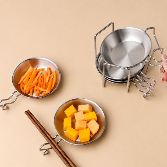 Stainless Steel Dipping Sauce Dish – Compact Yet Functional Size