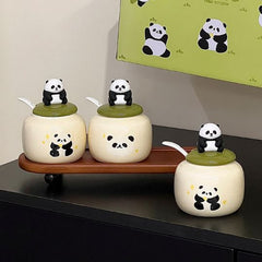 Panda Seasoning Jar Set