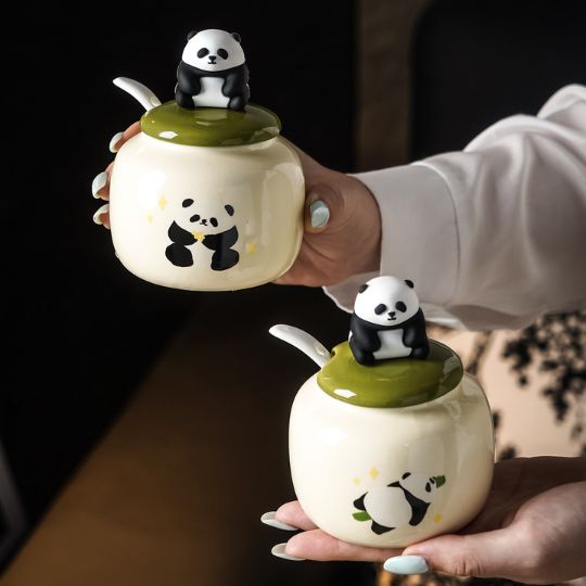 Panda Seasoning Jar Set