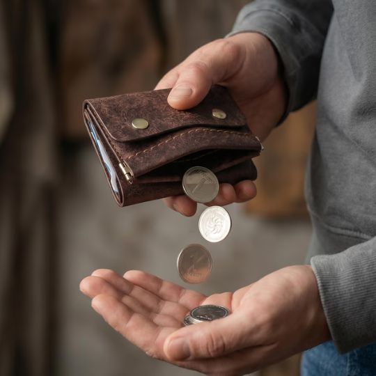Compact Leather Wallet