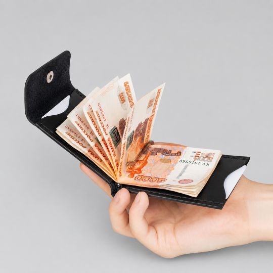 Leather Money Clip Wallet