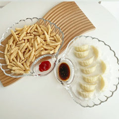 Glass Shell Dumpling Tray
