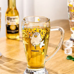 Duck Cartoon Glass Mug