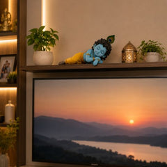 Sleeping Bal Krishna Figurine