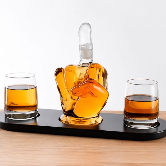 Middle Finger Glass Bottle