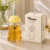 Bear Glass Cup - Honey Yellow