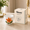 Ceramic Orange Lily Cup
