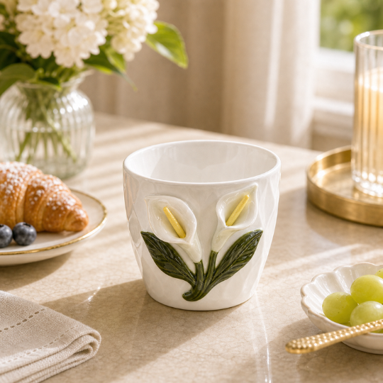 Ceramic Calla Lily Cup