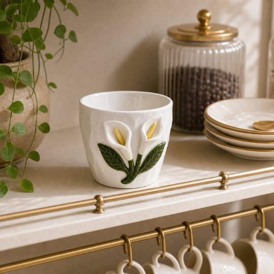 Ceramic Calla Lily Cup