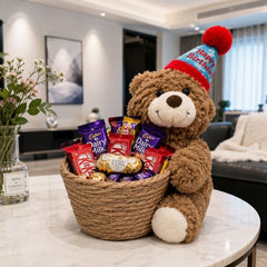 Cute Teddy Storage Basket