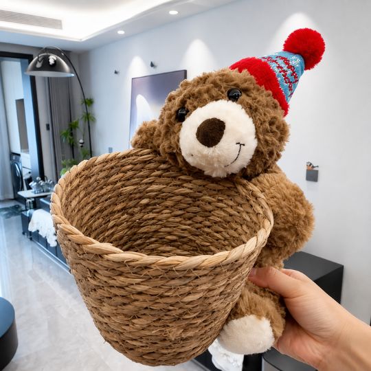 Cute Teddy Storage Basket