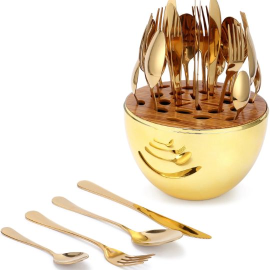 Gold Shell Cutlery