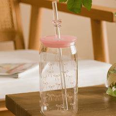 Bow Glass with Straw