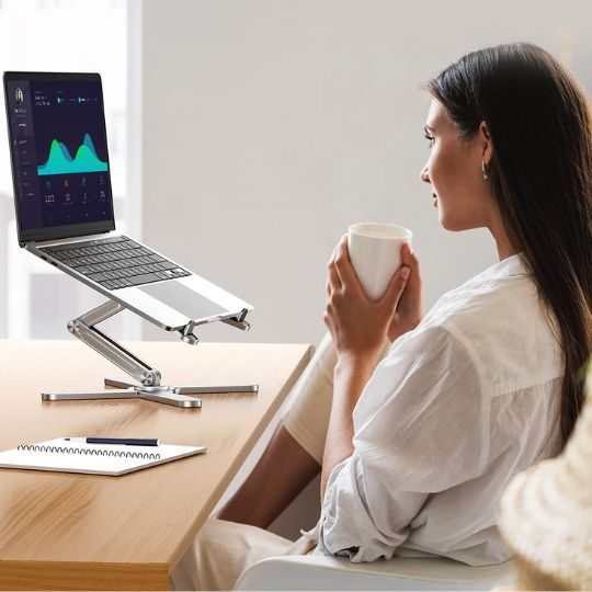 Rotating Laptop Stand – Smooth 360° Rotating Base