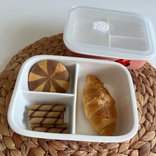 Disney Airlock Lunch Box – 3-Compartment Bento Layout