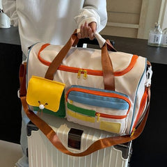 Color-Block Travel Bag