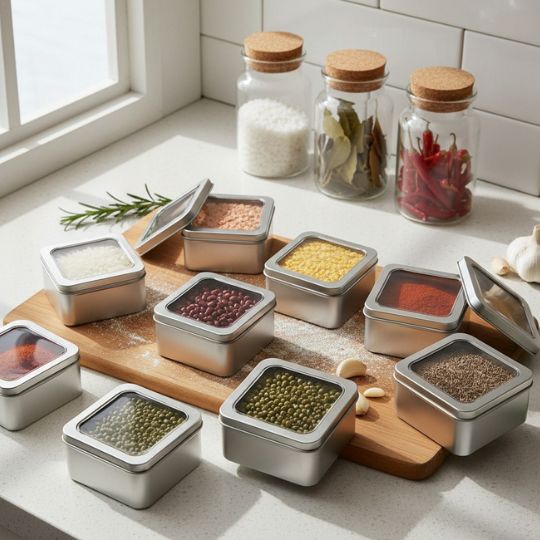 Square Storage Container With Lid