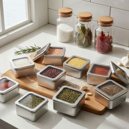 Square Storage Container With Lid