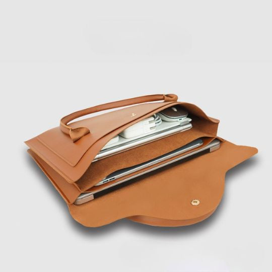 Slim Leather Laptop Bag