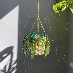 Crystal Hanging Planter