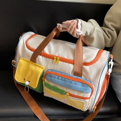 Color-Block Travel Bag