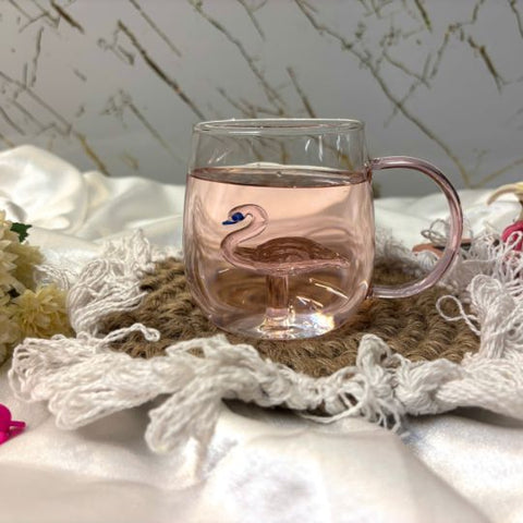 Flamingo Glass Mug