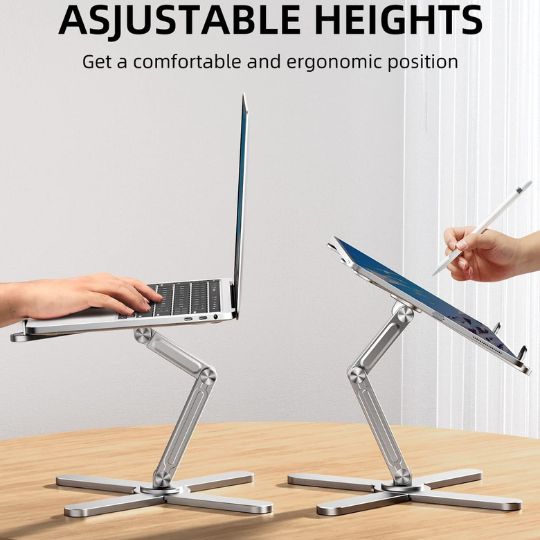 Rotating Laptop Stand – Open Design for Better Airflow & Cooling