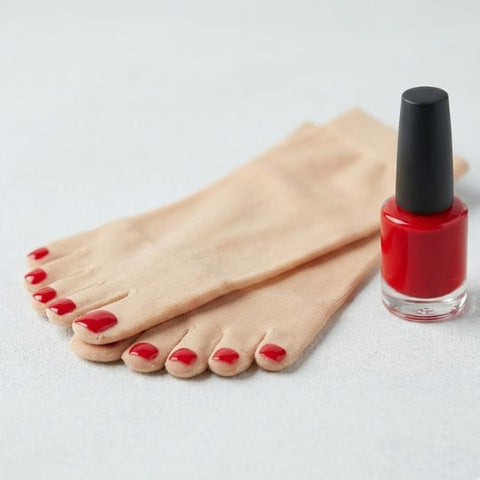 Toe Socks with Painted Nails