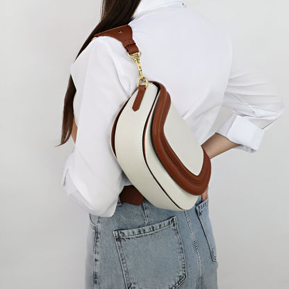Leather Trim Shoulder Bag
