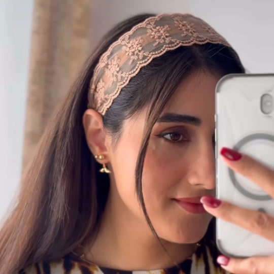 Soft Mesh Lace Hairband – Lightweight & Breathable