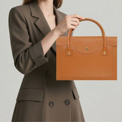 Slim Leather Laptop Bag